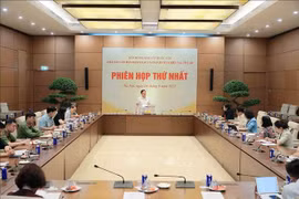 越南国家选举委员会法律文件和投诉举报处理小组召开第一次会议。图自越通社