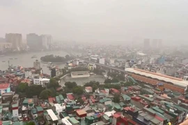 台风博罗依环流影响：河内82处出现积水