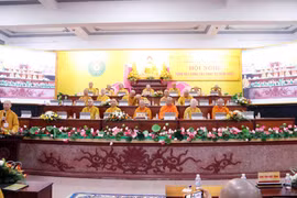 会议场景。图自越通社