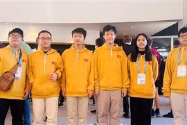 越南国家代表队的6名参赛学生全部获奖。图自越通社
