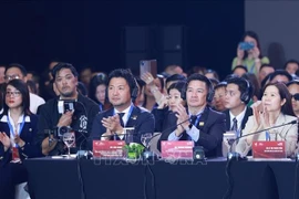 出席2025年越南民营经济论坛（VPSF）高级别对话会的代表。图自越通社