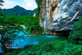 附图：风牙-格榜国家公园风景美如一幅画。图自越通社