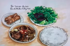 “河内古街味道速写”项目的作品。图自thanhnien.vn