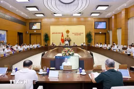 国会常委会第49次会议场景。图自越通社