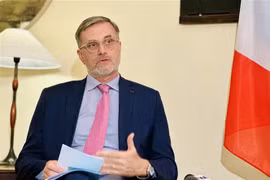 法国驻越南大使奥利维耶·布罗谢。图自越通社
