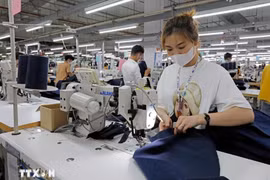 永福TAL纺织公司的生产厂。图自越通社