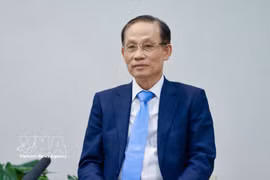 越共中央政治局委员、外交部部长黎怀忠。图自越通社