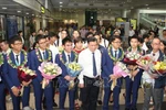 越南学生代表团从国际奥林匹克数学竞赛凯旋而归