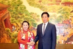 越南国会主席阮氏金银与中共中央政治局常委、全国人大常委会委员长栗战书举行会谈（组图）