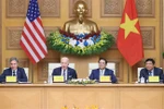 越南政府总理范明政和美国总统乔·拜登出席越美投资与改革创新高级别会议