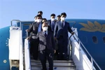 越南国家主席阮春福抵达东京 开始出席日本前首相安倍国葬
