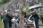 越中两国国防部长参观越南高平省北坡国家级特殊遗迹区（组图）
