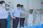 政府总理范明政视察设在黄梅郡方舱医院