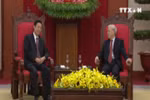 阮富仲总书记会见中共中央宣传部部长刘奇葆