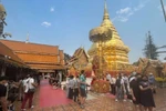 泰国清迈著名寺庙Phrathat Doi Suthep。图自越通社