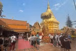泰国清迈著名寺庙Phrathat Doi Suthep。图自越通社