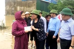 国家副主席邓氏玉盛看望慰问广平省洪灾受灾群众