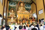 庞龙寺国泰民安祈求大典吸引众多旅居老挝越南人参加（图片来源：越通社）