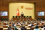 第十五届国会第八次会议场景。图自越通社