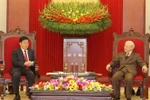 越共中央总书记、国家主席阮富仲会见中国国务委员、公安部部长赵克志 