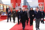 越共中央书记处常务书记陈国旺对越共十三大的筹备工作进行实地检查