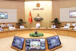 政府总理范明政与全国63个省市和县市视频连线讨论疫情防控工作