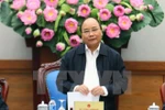 阮春福总理在会议上发表讲话。（图片来源：越通社） 