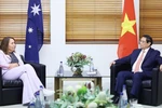 越南政府总理范明政会见澳大利亚参议院议长苏·莱恩斯