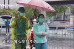 河内高中招生考试在疫情和暴雨的双重考验下首日直击