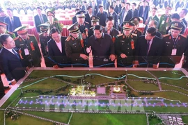越南政府总理范明政出席北宁省嘉平国际机场项目启动仪式。图自越通社