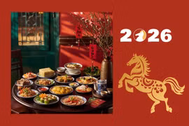 现代生活中的越南三地年饭风味