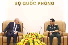 越南政府副总理潘文江会见克罗地亚外交和欧洲事务部长戈登•格利奇•拉德曼。图自越通社