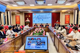 主题为“两级地方政府背景下公共服务供给快速评估”的学术座谈会现场。图自越通社