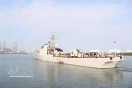 越南海军17号舰圆满完成在印度举行的“米兰-2026”多国海军演习，图自越通社
