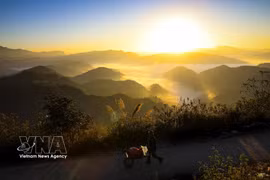 奠边省山丘之美。图自越通社