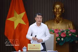 越南政府总理黎明兴在会上发言。图自越通社