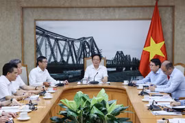越南政府副总理胡国勇主持关于设立兴安省高新技术园区的会议。图自越通社