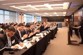 座谈会现场。图自越通社