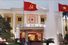 越南共产党第十四届中央委员会第一次全体会议在越共中央驻地召开。图自越通社