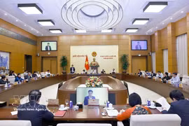 3月2日下午，越南国会常务委员会第55次会议。图自越通社