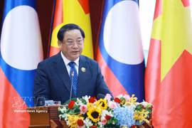 老挝总理宋赛·西潘敦。图自越通社