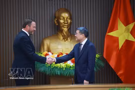 越南政府总理黎明兴会见爱沙尼亚外交部长马尔古斯·查赫克纳。图自越通社