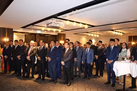 越南驻澳大利亚悉尼市总领事馆8月28日晚举行越南社会主义共和国国庆80周年纪念典礼。图自越通社