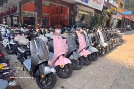 越南电动车市场提速。图自越通社
