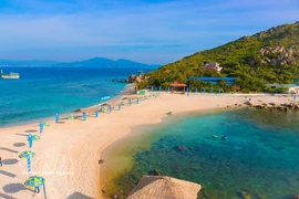 芽庄燕岛的一角。图自越通社