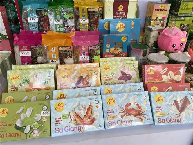 同塔省大米制品备受美国和欧洲消费者喜爱。图自越通社