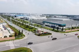 富寿省升龙第三工业园区的基础设施全面而现代化，为企业和投资者创造了有利条件。（图自越通社）
