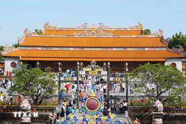 越南力争到2030年每年接待4500万至5000万人次国际游客，旅游业总收入达到800亿至900亿美元，直接贡献GDP的10%至12%。国内游客规模预计达到每年1.6亿人次。图自越通社 