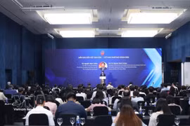 外交部党委常务副书记、外交部副部长阮孟强发表讲话 图自越通社