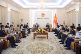  会见场景 图自越通社